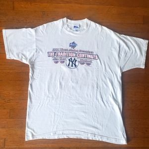Vintage 1998 Yankees World Series Champions Shirt Men’s XL Pro Player WHITE